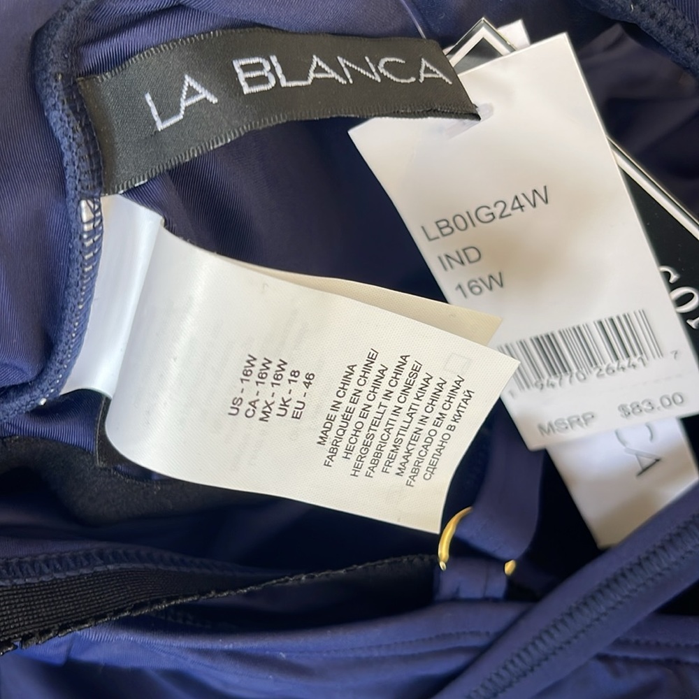 La Blanca Island Goddess One Piece Size 16W - Picture 9 of 9